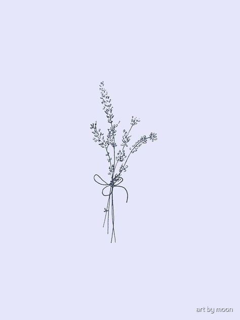 Lavender Bunch Drawing, Lavender Fine Line Drawing, Bunch Of Lavender Tattoo, Dried Lavender Tattoo, Lavender Flowers Tattoo, Pressed Lavender Art, Lavender Tattoo Ideas, Lavender Bunch Tattoo, Tattoo Ideas Lavender