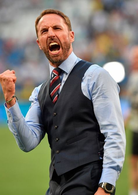 England Football Team, Gareth Southgate, Football Manager, England Football, Retro Football, Vest Dress, Football Team, Premier League, England