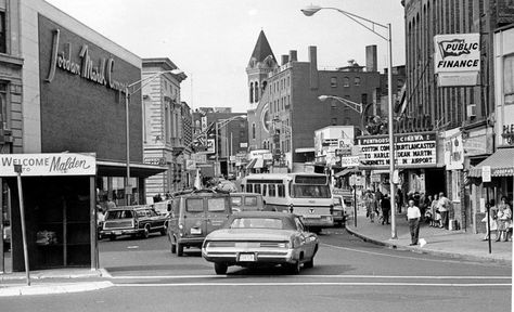 Malden Square "Back in the Day" Malden Massachusetts, Albany New York, Boston History, History Photos, Historical Pictures, Best Cities, Favorite City, Back In The Day, New England