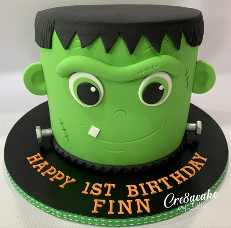 Frankenstein Birthday Cake, Frankenstein Birthday, Frankenstein, Birthday Cake, Cake, Tableware, Birthday, Minions