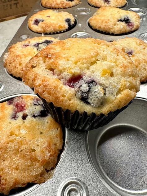 You'll LOVE These Lemon and Blueberry Muffins | GB's Kitchen Lemon Blueberry Muffins Healthy, Blueberry Muffins Healthy, Strawberry Guy, Blueberry Lemon Muffins, Lemon And Blueberry, Healthy Blueberry Muffins, Apricot Chicken, Lemon Blueberry Muffins, Lemon Muffins