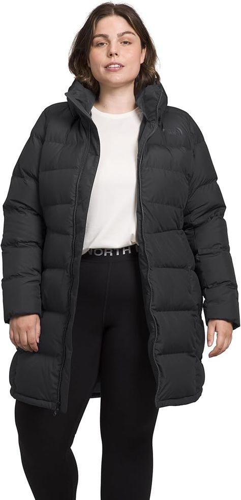 Amazon.com: THE NORTH FACE Women's Metropolis Insulated Parka (Standard and Plus Size), Asphalt Grey, 2X : Clothing, Shoes & Jewelry North Face Brand, Great Coat, Thick Sweaters, Hooded Parka, Jacket Parka, Down Jackets, Tailored Blazer, Warm Coat, Performance Outfit