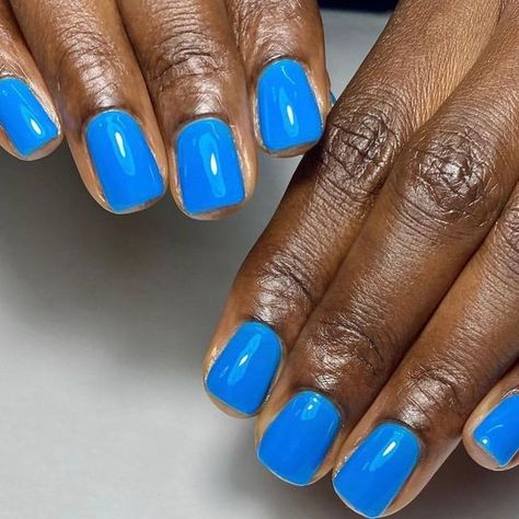 Daisy Nail Designs, INC. on Instagram: "🌊 @zenbellanailz serving looks in this warm saturated blue, #DiamondEyes DND741 💎" Dnd Blue Gel Polish, Daisy Nail Designs, Blue Gel Polish, Saturated Blue, Dnd Gel Polish, Blue Gel, Daisy Nails, Diamond Eyes, Gel Polish