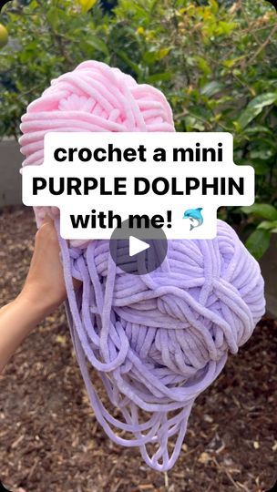 3.3K reactions · 49 shares | crochet a mini purple dolphin with me!! 🐬 what should i crochet next?? 

i got a request to crochet Grey Dancer (a mini purple dolphin) from Bluey and although I haven’t seen the show before it was fun crocheting this one! this dolphin is no sew so it works up quick and I love that it’s mini-sized!

pattern: @aqcrochets (no sew mini dolphin)

~
this plushie (and many more) are up for sale in my shop if you want to adopt! | ashley Crochet Purple Amigurumi, Purple Dolphin, No Sew, Crochet Amigurumi, Dolphins, Free Crochet Pattern, Free Pattern, Dancer, It Works