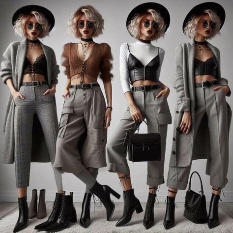 Extravagant Outfits Street Style, Corporate Punk Aesthetic, Libra Fashion Aesthetic, Cool Women Outfits, Edgy Work Outfits Women, Edgy Work Outfits Offices Corporate Goth, Libra Style, Edgy Work Outfits, Edgy Elegance