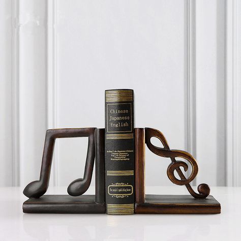 Wine Gifts Diy, Bookends Vintage, Solfege, Decorative Bookends, Book Stand, Desktop Decor, Book Stands, Easy Diy Art, Garden Wall Decor