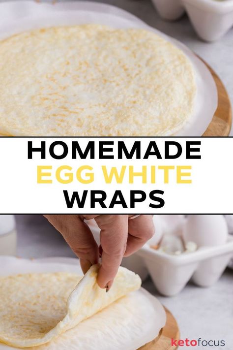 Recipe Using Egg Whites, Egg White Wraps, Egg Whites Wrap, Egg White Recipes, Low Carb Protein, Zero Carb, Homemade Mayonnaise, Low Carb Low Sugar, Protein Powder Recipes