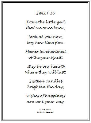 happy sweet sixteen birthday poem | 16th Birthday Wishes Gift Frame Sweet 16 Scrapbook Ideas, Sweet Sixteen Scrapbook Page Ideas, Happy Birthday 16 Girl, Sweet Sixteen Birthday Wishes, Happy 16th Birthday Girl, Sweet Sixteen Cards, Sweet Sixteen Quotes, Happy Birthday 16, 16th Birthday Quotes