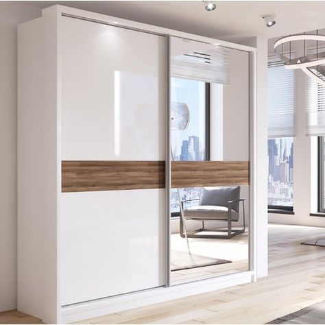 Closet Door Ideas Sliding, 2 Sliding Door Wardrobe Design, Wardrobe Sliding Door Design, White Sliding Door Wardrobe, Master Wardrobe, Sliding Wardrobe Design, 2 Door Sliding Wardrobe, Wardrobe Laminate Design, Sliding Door Wardrobe Designs