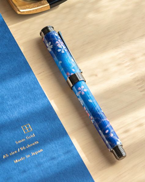 Spring blossoms meet winter skies 🌸❄️ This sakura-inspired blue fountain pen is the perfect blend of elegance and charm, ready to bring a touch of nature to your writing ✍️ Visit @komorebistationery to see more Japanese stationeries! #deskorganizer #deskaccessories #fountainpen #japanesestationery #sakurastationery Winter Skies, Dr Wardrobe, Blue Fountain, Spring Blossoms, Winter Sky, Japanese Stationery, Spring Blossom, Desk Organization, Desk Accessories