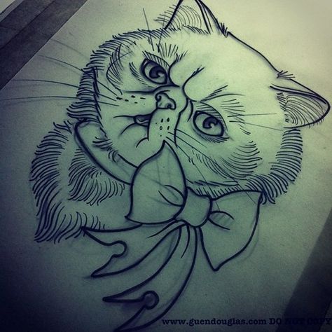 Tomorrow should be fun!! Working on the carousel back and then this little cutie!! #persian #cat ❤ now for a glass of wine and to paint the black on that sheet!   There’s never enough time on the weekends!! #tattoo #tattoos #cattoo @salonserpenttattoo Persian Cat Tattoo, Kitten Tattoo, Persian Tattoo, Cat Tattoo Small, Watercolor Tattoo Flower, Cat Art Illustration, Spooky Tattoos, Super Cat, A Glass Of Wine