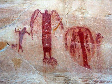 The haunting rock art of Sego Canyon San Rafael Swell Utah, Petroglyphs Art, Prehistoric Cave Paintings, Paleolithic Art, Cave Drawings, Aboriginal Painting, Prehistoric Art, Art Ancien, Ancient Origins