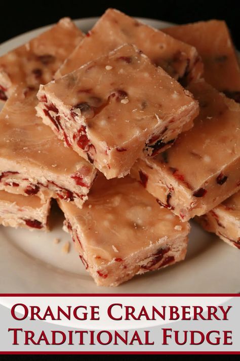 Cranberry Orange Honey Fudge, Orange Fudge Easy, Orange Chocolate Fudge, Chocolate Orange Fudge Recipes, Candy Corn Butterfinger Fudge, Honey Fudge, Raspberry Fudge, Cranberry Fudge, Easy Fudge