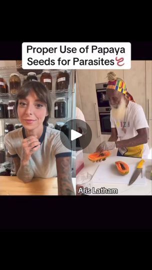 285K views · 6K reactions | Video Credit📸 @aris_latham This is very useful information as I have been chewing up papaya seeds for many years!! They taste horrible🙈 From now on i will swallow them whole! TY Aris Latham!!🌱🙏🏻 Visit www.aliasherbals.com for more details on our Parasite Cleanse Tincture & Bundle🌿 #holistichealing #wellnesstips #holistichealth #foryou #alkaline #livingfoods #rawfoods #plantbased #herbalist #vegan #rawvegan #naturalhygiene #detox #detoxification #parasite #parasitecleanse | Alia Koger | Alia Koger · Original audio Parasite Cleanse Tincture, Aris Latham, Herb Healing, Fruit Dressing, Papaya Seeds, Parasite Cleanse, All Vitamins, Food Advice, Healthy Herbs