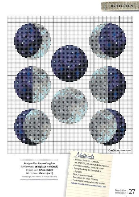 Gallery.ru / Фото #27 - 367 - BelleBlue Moon Phases Cross Stitch Pattern, Celestial Cross Stitch Patterns, Celestial Cross Stitch, Cross Stitch Moon, Moon Cross Stitch Pattern, Moon Cross Stitch, Pentacles, Tapestry Crochet Patterns, Mini Cross Stitch