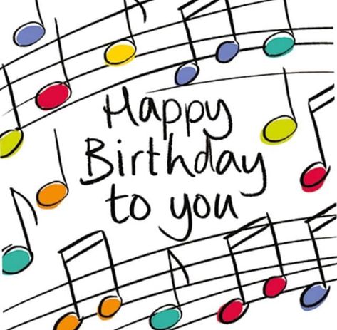 Happy Birthday Music Notes, Happy Birthday Music, Birthday Greetings Friend, Happy Birthday Art, Happy Birthday Greetings Friends, Birthday Clips, Happy Birthday Wishes Cards, Birthday Wishes And Images, Happy Birthday Video