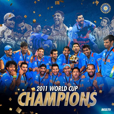 BCCI on Twitter: "Etched in our memories FOREVER! ☺️ ☺️ 🗓️ #OnThisDay in 2011, #TeamIndia won the ODI World Cup for the second time. 🏆 🙌 https://t.co/HcsrWzJGJ1" / Twitter Dhoni Back Pose, 2011 Cricket World Cup, Cricket Quotes, India Cricket Team, World Cup Champions, Fantasy Team, Team India, Our Memories, Intresting Facts