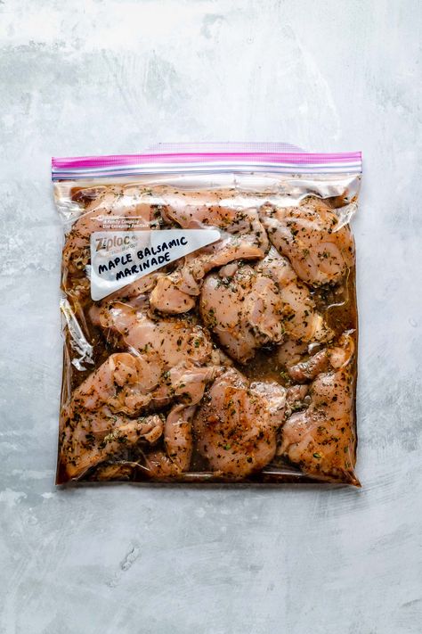 Sweet & Tangy Maple Balsamic Marinade (for Chicken, Salmon, and More!) Balsamic Marinade For Chicken, Cuban Mojo Marinade, Mojo Marinade, Balsamic Chicken Marinades, Grilled Whole Chicken, Cuban Mojo, Marinade For Chicken, Balsamic Steak, Balsamic Marinade