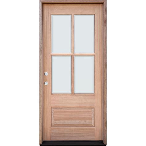 Classic Entryway, Single Front Door, Mahogany Wood Doors, Craftsman Door, Victorian Door, Farmhouse Front Door, Mahogany Doors, Wood Front Doors, Exterior Front Doors