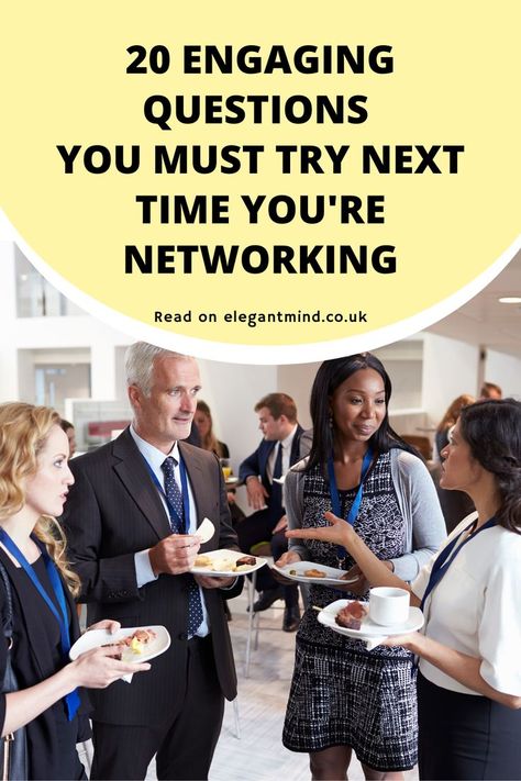 Cut through the small talk with these 20 powerful networking questions. You will network like a pro with these insightful questions to ask. Business Conversation Small Talk, Small Talk At Work, Networking Conversation Starters, Networking Activities Professional, Speed Networking Questions, Business Questions To Ask, Table Talk Questions, Circle Questions, Networking Activities