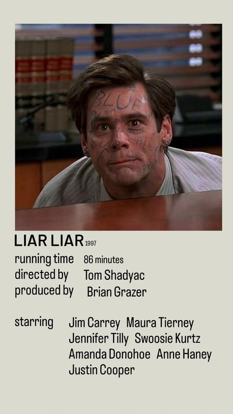 Liar Liar Movie Poster, Jim Carrey Movie Posters, Liar Liar Movie, Jim Carrey Wallpaper, Jim Carrey Poster, Jim Carrey Liar Liar, 2024 Movies, Jim Carrey Movies, Movie Frames