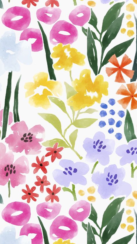 Summer Wallpaper Tropical Floral Wallpaper Phone Mobile Wallpaper Iphone Android Mobile Wallpaper Iphone, Wallpapers Floral, Disco Wallpaper, Hello Wallpaper, Iphone Lock Screen, Watercolor Flowers Pattern, Wallpaper Tropical, Geometrical Pattern, Floral Wallpaper Phone