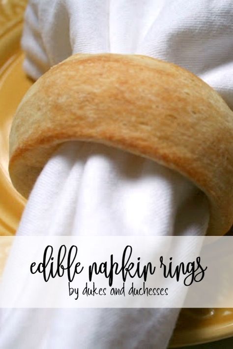 bread dough napkin rings for a rustic thanksgiving tablescape Thanksgiving Breakfast Ideas, Napkin Ring Ideas, Fall Napkin Rings, Diy Napkin Rings, Napkin Rings Christmas, Easter Napkins Rings, Thanksgiving Napkin Rings, Recipes List, Thanksgiving Breakfast