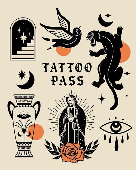 Tara Tattoo, Graphic Design Tattoo, Mystic Tattoo, Vancouver Tattoo, Graphic Design Tattoos, Interesting Tattoos, Flash Tats, Tattoo 2024, Mystical Tattoos