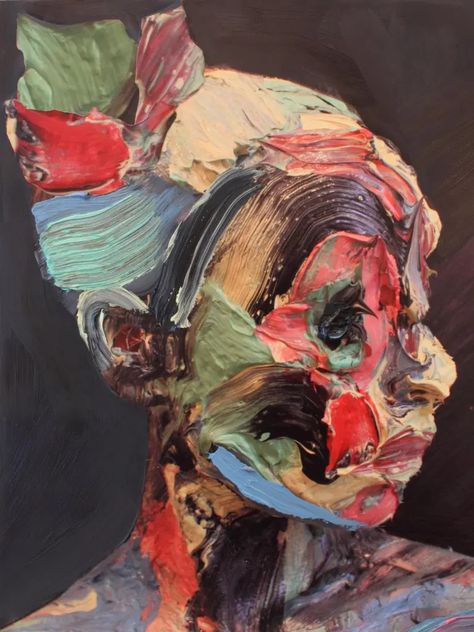 Sophie Derrick: Exhilarating Expressionist Impasto Paintings – Art & Crit by Eric Wayne Painting On Photographs, Expressionist Portraits, Portraiture Painting, Abstract Pictures, Expressionist Art, Impasto Painting, A Level Art, Abstract Portrait, Abstract Expressionist