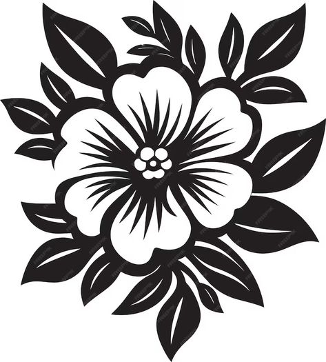 Premium Vector | Shadowy Elegance IV Black Vector Petal ArtistryObsidian Elegance Chic Floral Vector Elegance Flower Stencil Patterns, Glass Etching Patterns, Scrapbook Ephemera, Flower Pattern Drawing, Portraiture Art, Floral Vector, Flower Vector, Flower Silhouette, Floral Decal