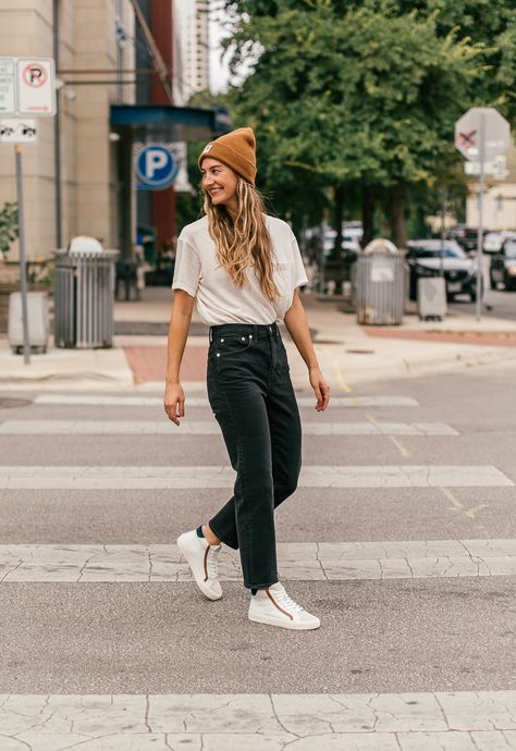 High Top Sneakers Outfit | LivvyLand Women High Top Sneakers Outfit, High Top Nike Outfit Women, High Top Sneaker Outfits Women, White High Top Sneakers Outfit, How To Style High Top Sneakers, High Top Shoes Outfit, Van High Tops Outfit, High Top Vans Outfit, Outfits With High Tops