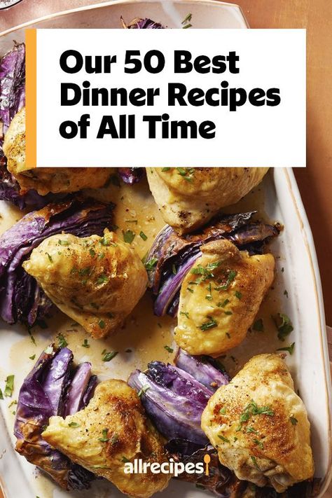 Looking for dinner ideas? Try cooking the best dinner recipes. From the best chicken pot pie to the best lasagna to the best chicken thighs and chicken breasts, these easy dinner ideas are perfect weeknight dinner recipes. Most Pinned Chicken Recipes, Best Company Dinner Recipes, Company Is Coming Recipes Dinners, Rare Dinner Ideas, Easy Unusual Dinners, Best Rated Dinner Recipes, Top Rated Dinner Recipes Of All Time, Award Winning Dinner Recipes, Top Dinner Recipes Popular