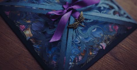 Gorgeous Invites Moody Wedding Invitations, Celestial Wedding Invitations, Midsummer Nights Dream Wedding, Starry Night Wedding, Laser Cut Cards, Laser Cut Invitation, Trendy Wedding Invitations, Celestial Wedding, Moody Wedding