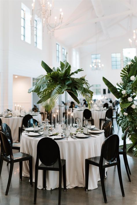 Erin & Matt | Boxwood Manor | F Dellit Boxwood Manor, Black And White Wedding Theme, Green Centerpieces, Event Business, Wedding Notes, Green Themed Wedding, Dream Wedding Decorations, White Wedding Theme, Emerald Green Weddings