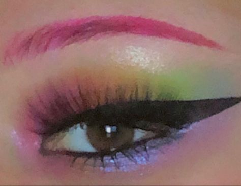 Discord Kitten, Rainbow Eyes, Rainbow Makeup, Dope Makeup, Beauty Inspo, Creative Makeup Looks, Clown Makeup, Bob Ross, Love Makeup