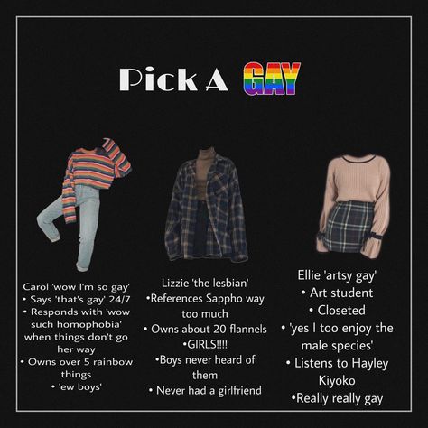 Lgbtq Style Outfits, Lgbtq Fashion Aesthetic, Pride Lesbian Outfit, Stereotypical Lesbian Outfit, Fruity Outfit Ideas, Lgbtq Outfit Ideas, Lgbtq Outfits Aesthetic, Cute Outfits To Impress Your Crush, How To Dress Gay In Winter