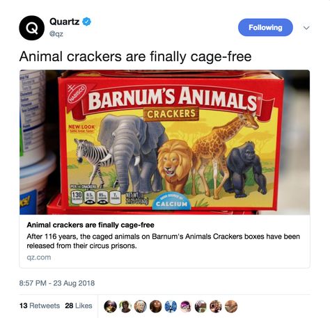 Trending Snacks, Mondelez International, Animal Rights Activist, Circus Animals, Fun Snacks For Kids, Animal Crackers, Fun Snacks, Humane Society, Zebras