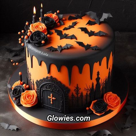 Gothic Cake Ideas, Halloween Cake Ideas Birthday, Vampire Cake, Halloween Bakes, Gothic Cakes, Gothic Birthday Cakes, Dr Wedding, Halloween Cupcake Ideas, Goth Cakes