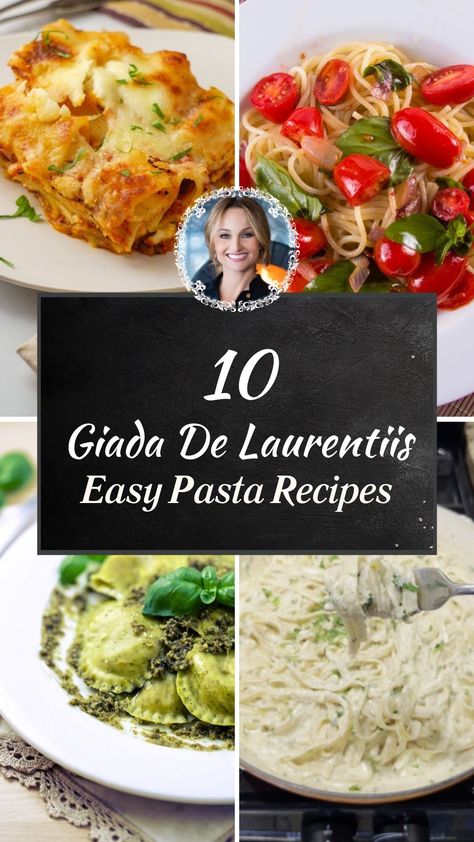 10+ Easy Giada Pasta Recipes Giada De Laurentiis Lasagna Recipes, Lemon Ziti, Giadzy Recipes, Giada Pasta, Giada De Laurentiis Recipes, Comforting Meals, Giada Recipes, Avocado Pasta Salad, Giada De Laurentiis