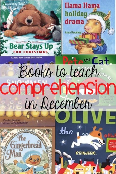 This blog posts has my favorite books to read during the month of December. Spice up your regular curriculum with some easy lessons to implement using these holiday books in preschool, kindergarten, or first grade. Students will love the characters, retelling, text to self, text to text, and text to world connections made with these books! Kindergarten Reading Lessons, Books Kindergarten, Christmas Read Aloud, Text To World, December Lessons, December Kindergarten, Text To Text, Literature Lessons, Fun Stories