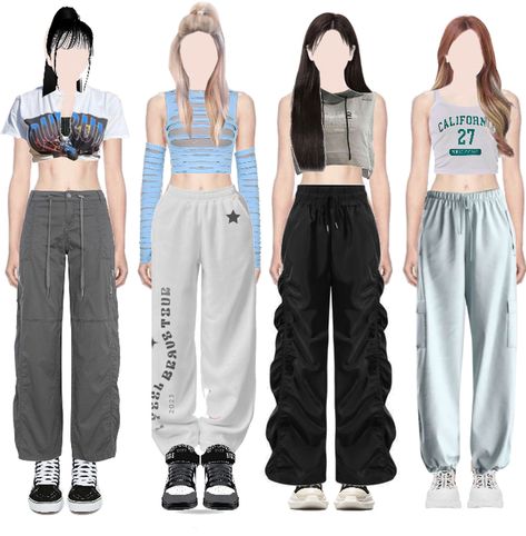 P Pop Outfit, Dance Kpop Outfit, Kpop Dance Practice Outfits 4 Members, Xg Dance Practice Outfits, K Pop Dance Outfits, Nmixx Dance Practice Outfit, Outfits For Dance Performance, Kpop Idol Practice Outfit, K Pop Dance Practice Outfits Ideas