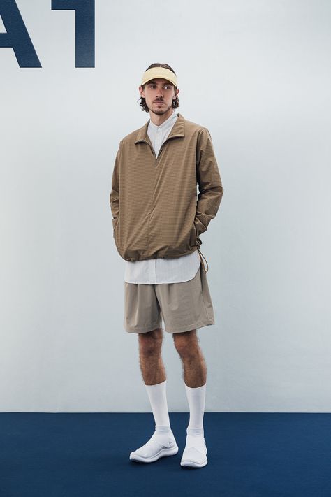 Men's Windbreaker, White Balance, White Rock, Cap Fashion, Short Legs, Sports Wear, Tennis Clothes, Sport Wear, Short Outfits