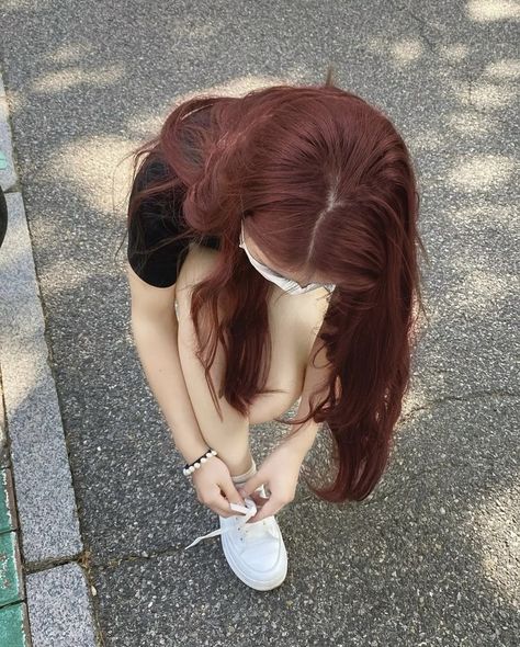 Hair Color Styles For Long Hair, Hair Color For Long Hair, Cool Red Hair, Cute Hair Color, Red Color Hair, Color Hair Ideas, Hair Color Red, Red Hair Girl, Hair Color Idea