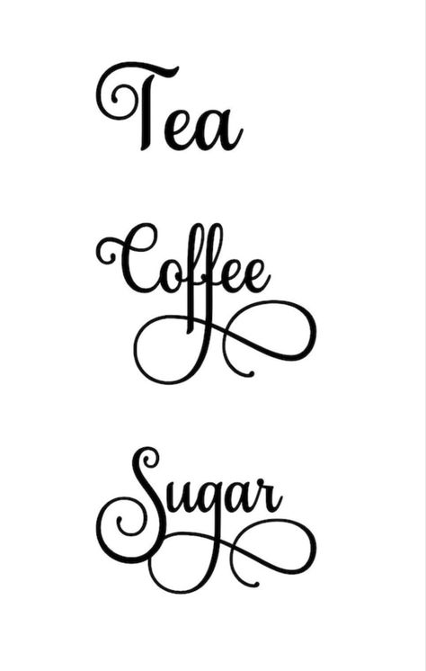 Pantry Labels Printable, Canister Labels, Kitchen Decals, Coffee Bar Station, Labels Printables, Kitchen Labels, Coffee Bars In Kitchen, Labels Printables Free, Coffee Fashion