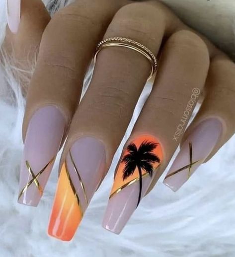 Vacation Nails Beach Jamaica, Grenada Nails, California Vacation Nails, Nails For Trip To Mexico, Punta Cana Nail Designs, Cuba Nails Designs, Puerto Rico Nail Ideas, Nails For Bahamas Vacation, Aruba Nails Tropical