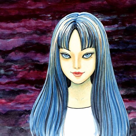 Poster Anime, Japon Illustration, Junji Ito, Horror Art, Colorful Art, Manga Art, A Girl, Art Inspo, Art Style