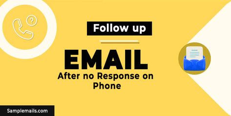 Follow up Email Follow Up Email After No Response, Follow Up Email, Email Template, On Phone, Email Templates, No Response, Writing