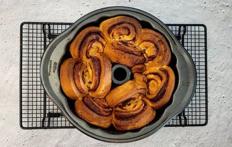 This Cinnamon Roll Bundt Cake couldn't be easier! Just pop open a few packages of canned cinnamon rolls, place in a Bundt pan, bake and enjoy! This dessert offers the delightful flavors of traditional cinnamon rolls in an easy and quick-to-make cake.
 
This post may contain affiliate links. Please refer to the terms page for more information.
What you will love about this recipe
Making traditional cinnamon rolls can be time consuming. This cinnamon roll Bundt cake hack simplifies thing… Easy Cinnamon Roll Cake, Cinnamon Roll Bundt Cake, Canned Cinnamon Rolls, Cake Hacks, Cinnamon Roll Cake, Bundt Cake Pan, Easy Cinnamon, Roll Cake, Bundt Pan