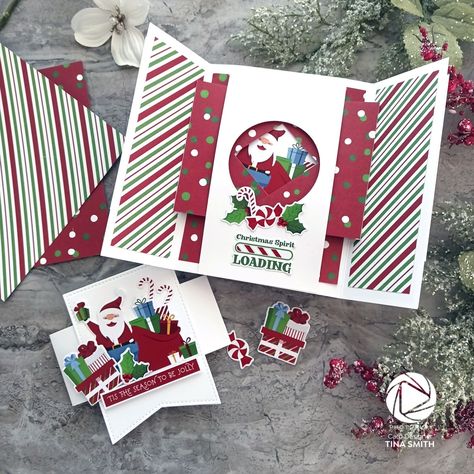 Shutter Card Tutorial, Shutter Cards, Shutter Card, Tis The Season To Be Jolly, Diy Christmas Cards, Card Tutorial, Please Stop, Belly Band, Card Tutorials