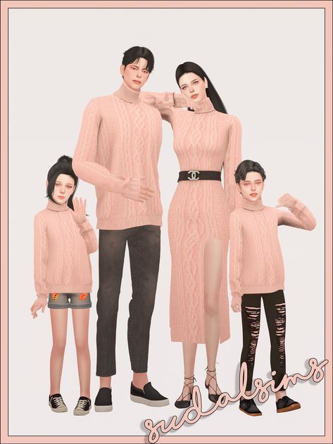 Public [sudal] Child Knit (unisex) | sudal - sims on Patreon Sims 4 Matching Family Outfits Cc Patreon, Sims 4 Couple Clothes, Sims 4 Couple Outfits, Sims 4 Cc Couple Outfits, Sims 4 Unisex Cc, Sims Child Clothes, Sims 4 Matching Family Outfits Cc, Sims 4 Matching Couple Outfits Cc, Sims 4 Cc Kids Clothes Patreon